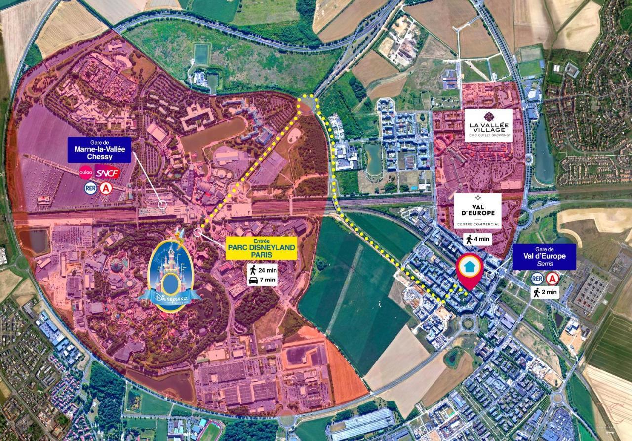 Disneyland-Paris 7 Pers, Netflix, Wifi, 2 Parking شيسي المظهر الخارجي الصورة