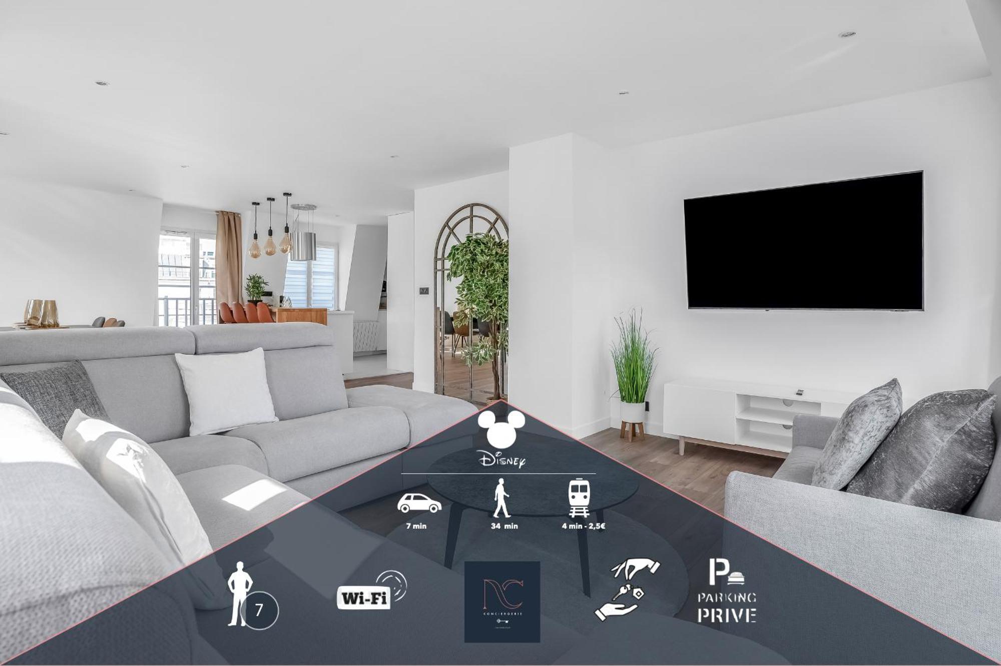 Disneyland-Paris 7 Pers, Netflix, Wifi, 2 Parking شيسي المظهر الخارجي الصورة